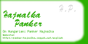 hajnalka panker business card